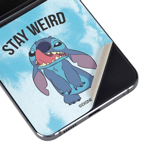 Disney Lilo and Stitch Stay Weird Galaxy Z Flip5 5G Skin